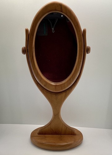 Vintage walnut wood standing