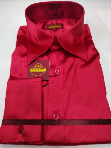 Camicia uomo rosso - , lucido