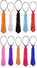 Cravatta Paillettes Festa Costume Halloween Carnevale Clown Pagliaccio I.3295
