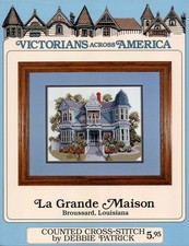 Victorians Across America modello punto croce Debbie Patrick LA GRANDE MAISON