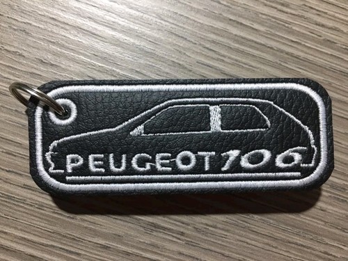 Portachiavi ricamato peugeot - ricamato,
