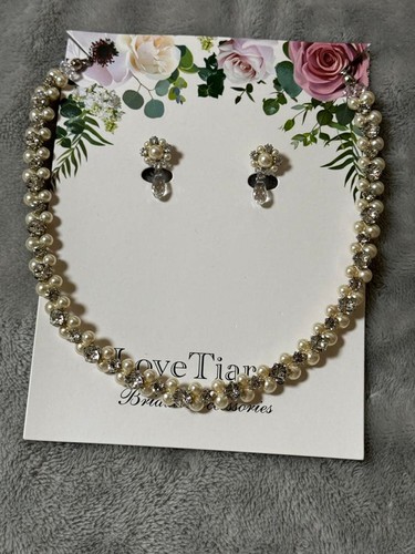 Collana orecchini perle - collana, di