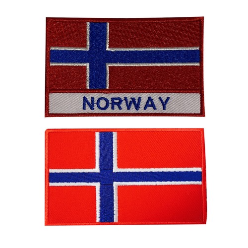Bandiera norvegia ferro cucito - bandiera,