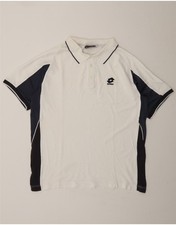 Polo uomo LOTTO grande bianca