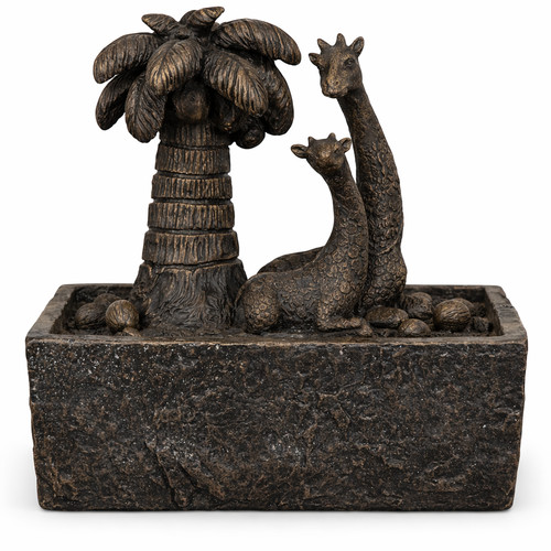 Fontana zen resina palma - resina,