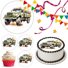 Cake topper camion militare