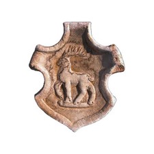 Stemma con cervo in pietra - Coat of arms with red deer 916