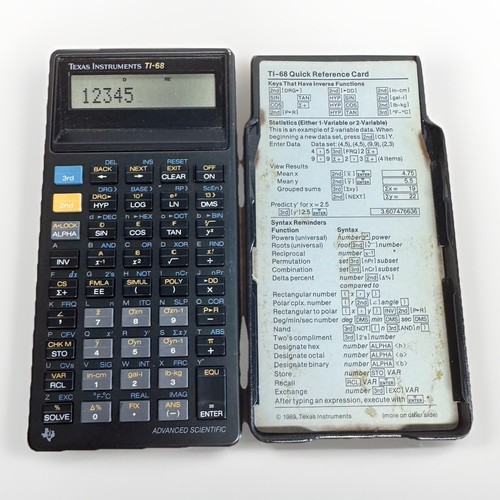 Texas instruments 68 - instruments, ti-68