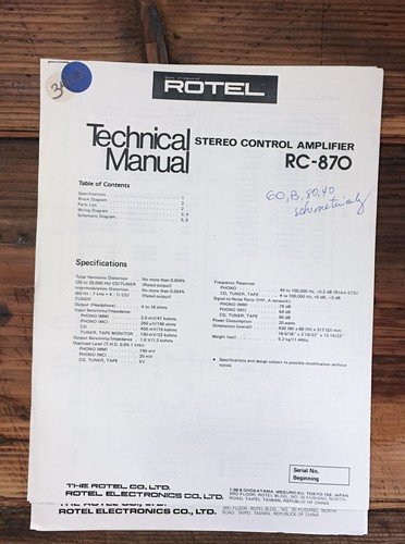 Rotel 870 preamplificatore - rotel,