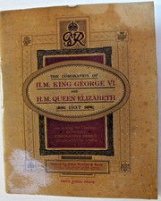 X339-INCORONAZIONE RE GIORGIO IV E REGINA ELISABETTA ALBUM FIGURINE SIGARETTE