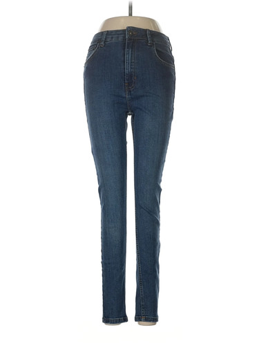 Bershka women blue jeans - blue, 8