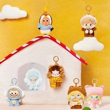 POP MART POP BEAN Fluffy & Cozy Series Peluche Ciondolo Bambola Giocattolo Confermato Regalo
