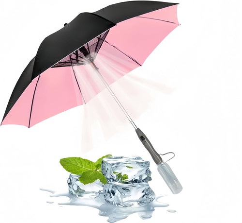 Ombrello con ventilatore - con, e