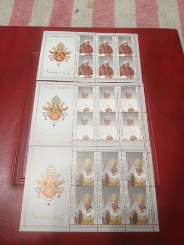 19r vaticano 3 foglietti - vaticano:,
