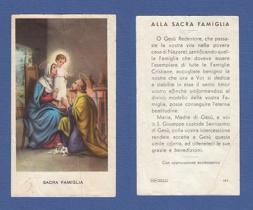 Santino holy card sacra - la,