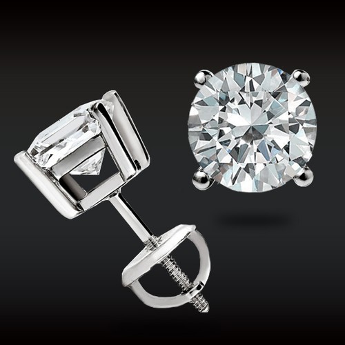 Orecchini perno moissanite - orecchini, a
