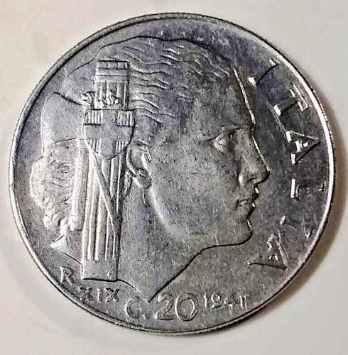 Moneta 1941 italia fascista - moneta,