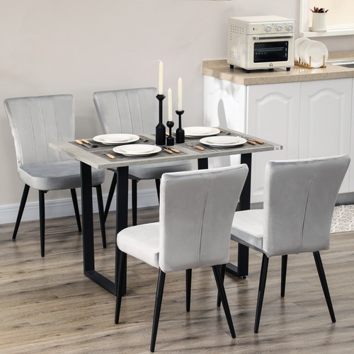Homcom sedia pranzo - homcom, set