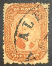 US Scott #27 5c Jefferson -