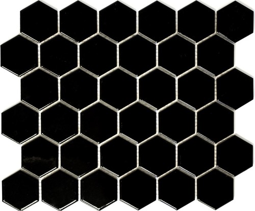 Mosaico ceramica nero - in,