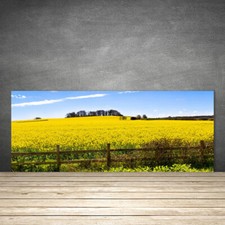 Paraschizzi da Cucina 125x50 Vetro Temperato Paesaggio di campo Decorazione