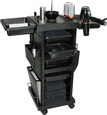 ® CARRELLO PARRUCCHIERE PORTA PHON E CASSETTI PORTA OGGETTI PARRUCCHIERI ESTETIS