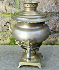 ANTICO RARO SAMOVAR RUSSO FABRICA N.A.VORONZOV TULA FUNZIONA AL ALCOHOL, ALTO 35