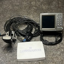 Lowrance LMS-337C Fishfinder GPS Combo con trasduttore, cavi e coperchio - testato