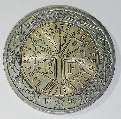 Euros francia 1999 - 1999, con