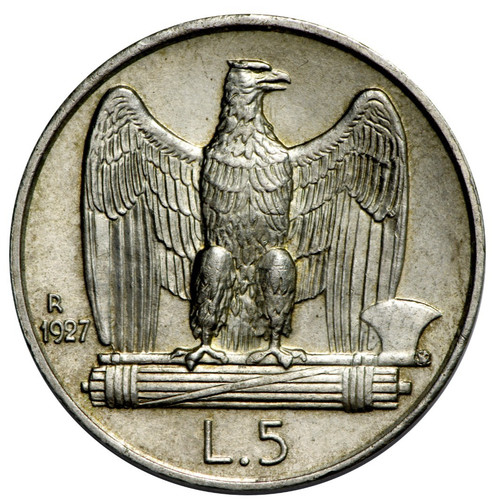 Italia regno lire 1927 - regno, **