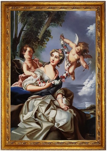 Quadro olio ritratto - madame, de