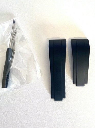 Cinturino gomma nero 20mm - nero,