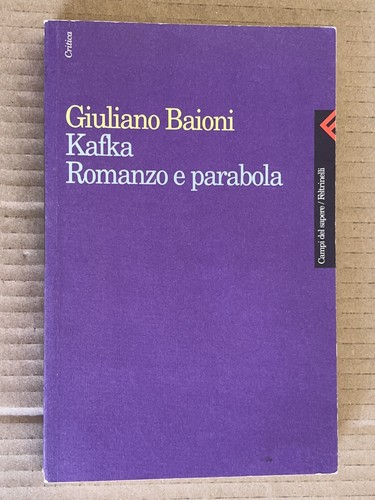Giuliano baioni franz kafka - giuliano,