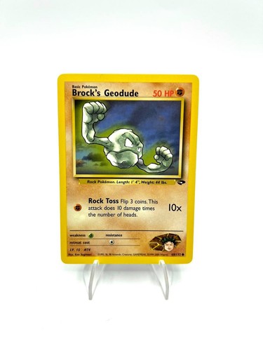 Carta pokemon brock geodude - pokemon,