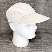 Cappello berretto LL Bean aderente grande kaki lungo Bill 5 pannelli vintage campeggio made in USA OSFM