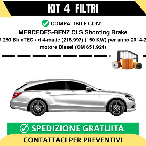 Kit filtri tagliando per - 4,