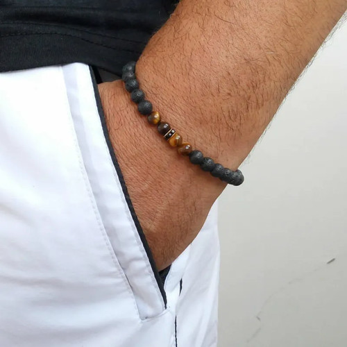 Bracciale occhio tigre - di, con