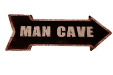 Targa di Latta " Man Cave "