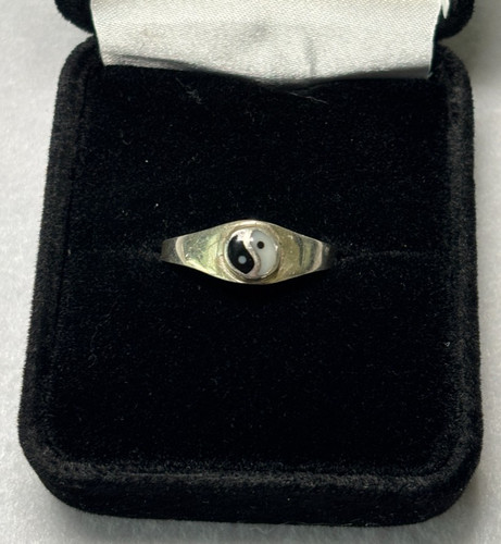 Anello yin yang argento - yang,
