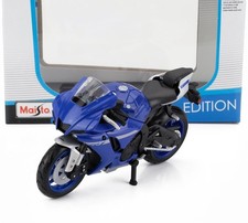 MODELLINO MOTO STATICO MAISTO YAMAHA YZF-R1 2021 BLU MODELLISMO SCALA 1/18