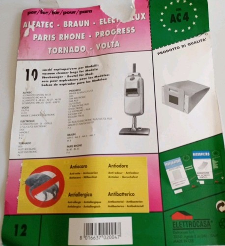 Elettrocasa ac4 sacchetto - ac4,