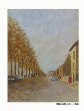 QUADRO AD OLIO VEDUTA DI UNA