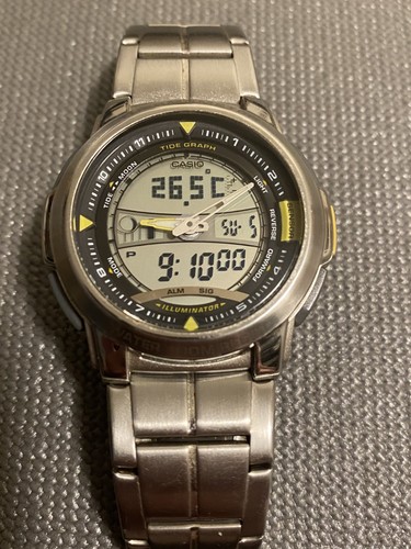 Casio tide graph thermometer - casio, graph,