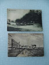 DUE ANTICHE CARTOLINE ZARA-BOSCO DEI PINI+RIVA VITTORIO EMANUELE-VIAGGIATE 1925