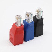 Connettore Ethernet di rete RJ45 CAT5 CAT5E maschio a femmina cavo adattatore incrociato