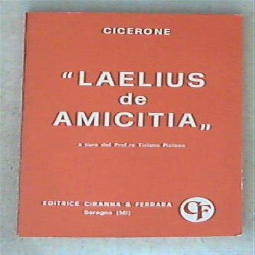 Cicerone laelius de amicitia - de,