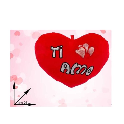 Cuore rosso amo 21 cm - , ti
