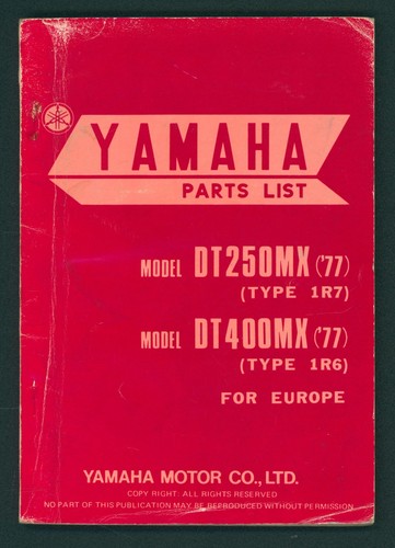Yamaha dt400mx dt250mx - dt400mx, (1977)