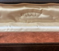 Scatola orologio GUCCI box watch fodero custodia brown gold casevintageORIGINALE