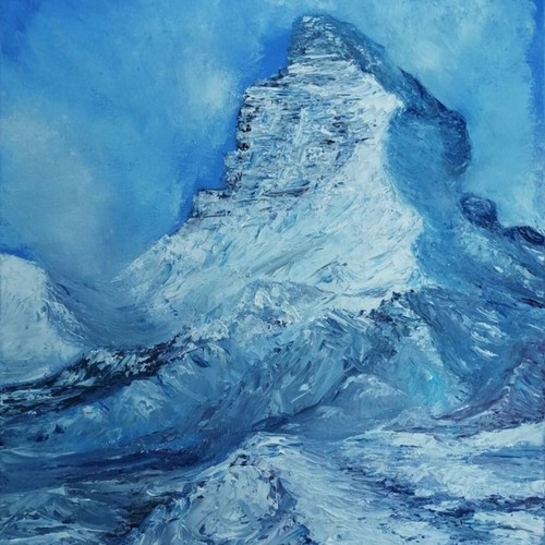 Quadro moderno alps olio - quadro, alps 